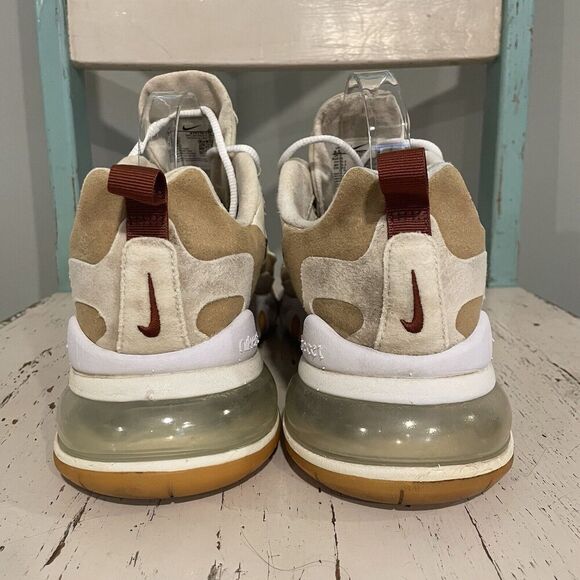 Nike Air Max 270 React Running Shoes Team Gold Red AT6174-700 Women's Sz 9.5 - Picture 4 of 9